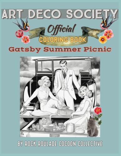 Mahoney - Gatsby Summer Picnic, Art Deco Society Official: Coloring Bo
