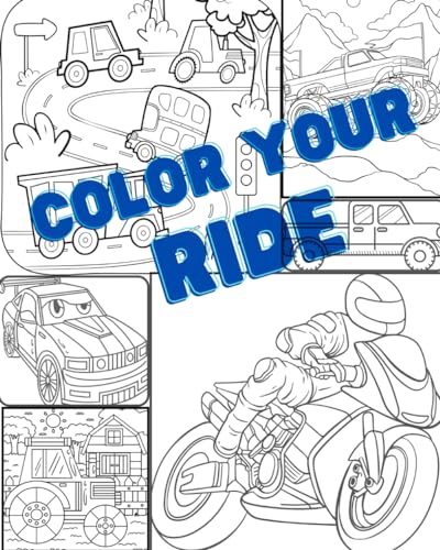 Deen - Color Your Ride: Kids Coloring Book - New paperback or softback
