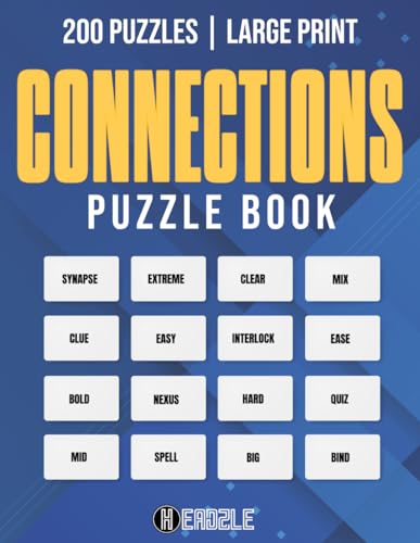 Publishing - Connections Puzzle Book: 200 Large Print Connections Word