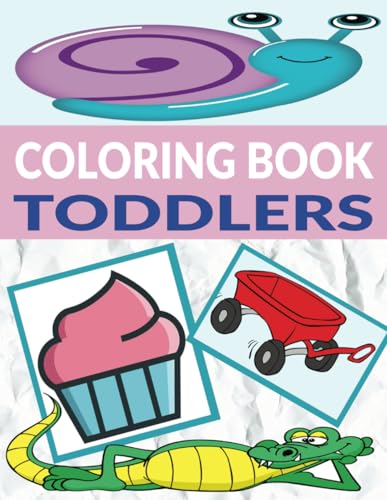 Martin - Terrific Toddlers Coloring Book: 110 Large Pages of Designs f