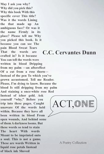 Cervantes Dunn - ACT, ONE - New hardback or cased book