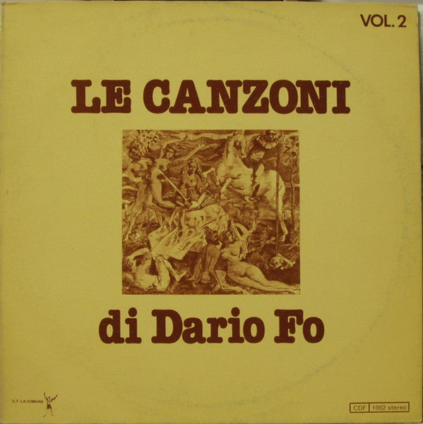 Dario Fo - Le Canzoni Di  Vol. 2 - Used Vinyl Record