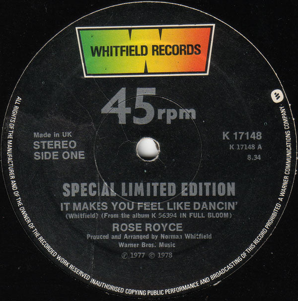 Rose Royce - It Makes You Feel Like Dancin' - Used Vinyl Record 12"