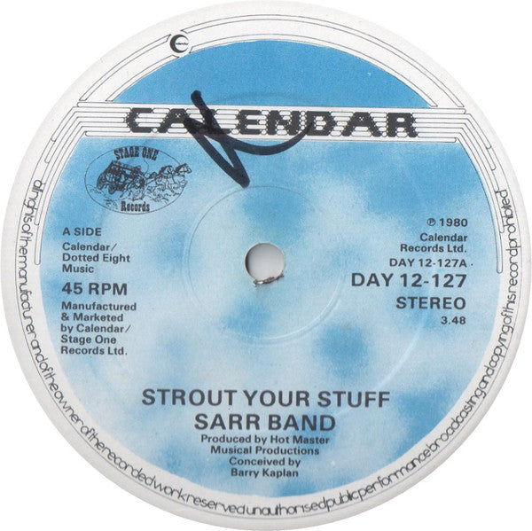 Sarr Band - Strout Your Stuff - Used Vinyl Record 12"
