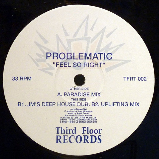 Problematic - Feel So Right - Used Vinyl Record 12"