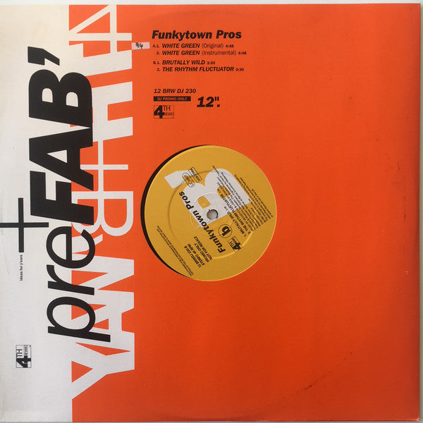 Funkytown Pros - White Green - Used Vinyl Record 12"
