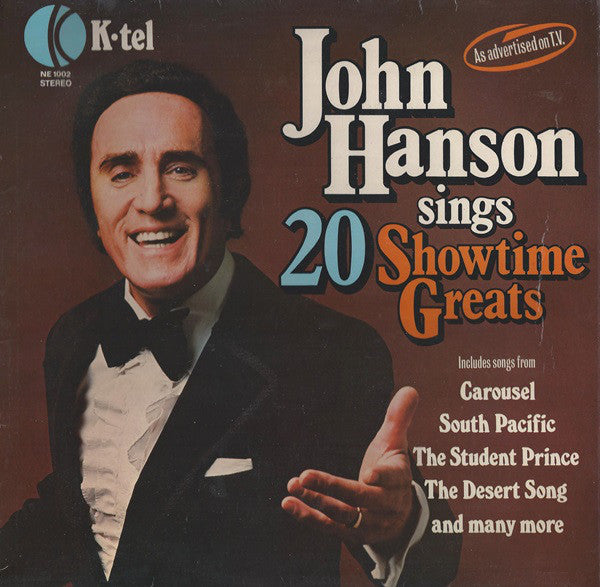 John Hanson - Sings 20 Showtime Greats - Used Vinyl Record