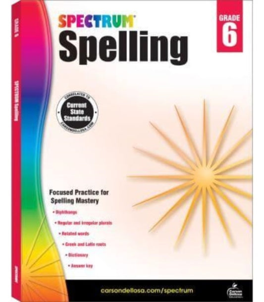 Spectrum - Spelling Grade 6 - New Paperback
