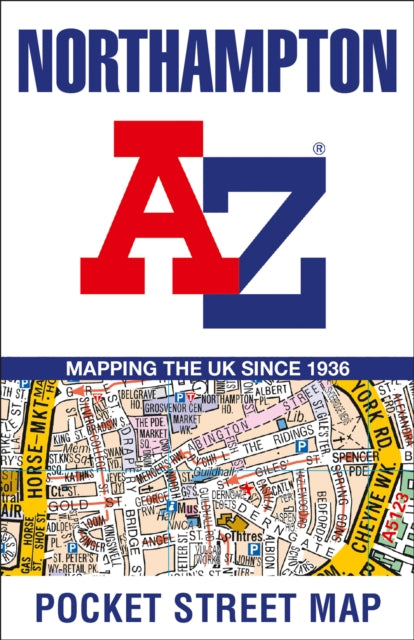 A-Z Maps - Northampton A-Z Pocket Street Map - New Sheet map