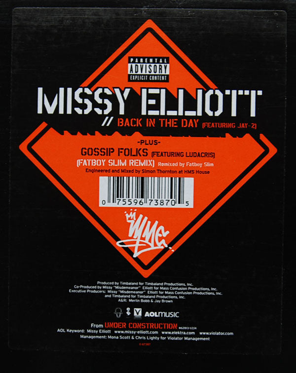 Missy Elliott - Back In The Day - Used Vinyl Record 12"