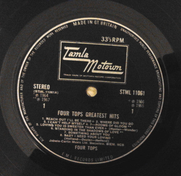 Four Tops - Greatest Hits - Used Vinyl Record