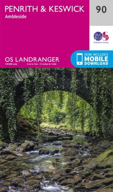 Ordnance Survey - Penrith & Keswick : 90 - New Sheet map