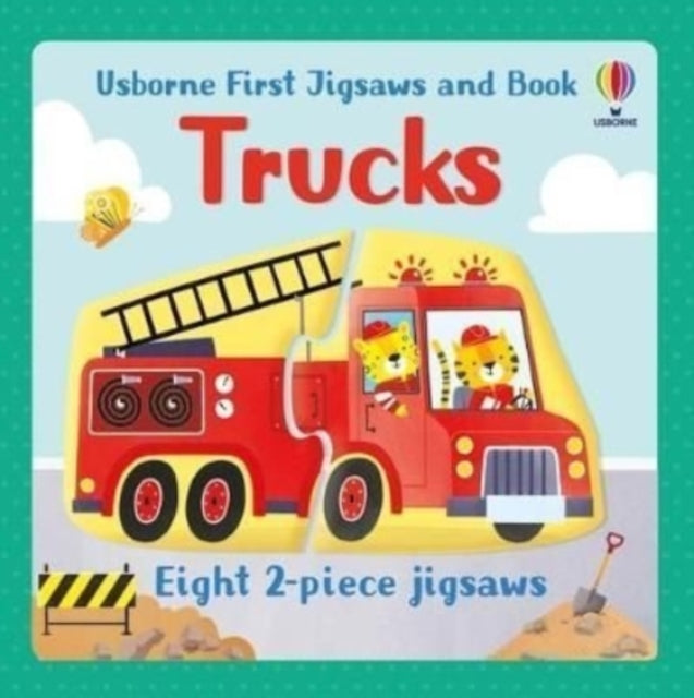 Abigail Wheatley - Usborne First Jigsaws and Book: Trucks - New Paperb