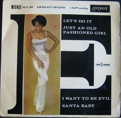 Eartha Kitt - Revisited - Used Vinyl Record 7"