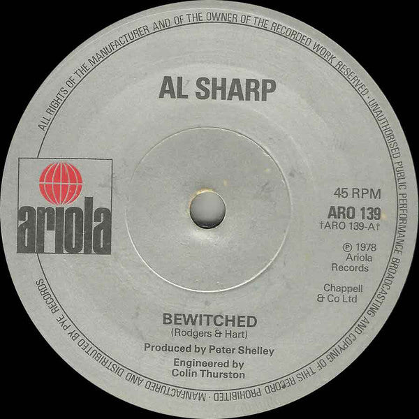 Al Sharp - Bewitched - Used Vinyl Record 7"