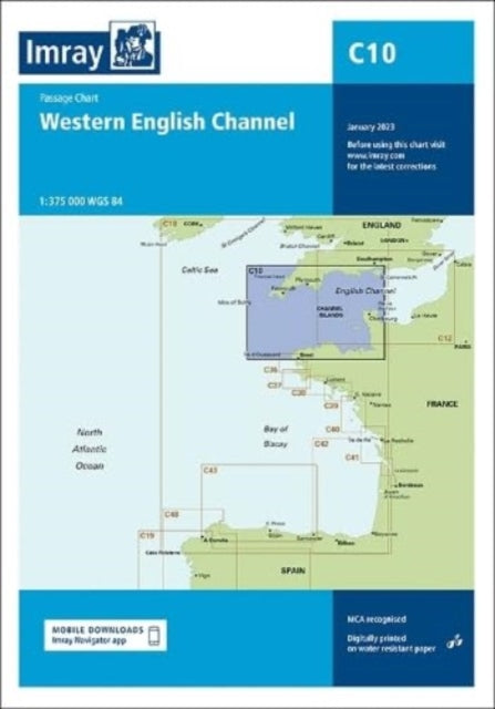 Imray - Chart C10 : Western English Channel Passage Chart : 10 - New S
