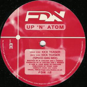 Up 'N' Atom - Kick Teaser - Used Vinyl Record 12"