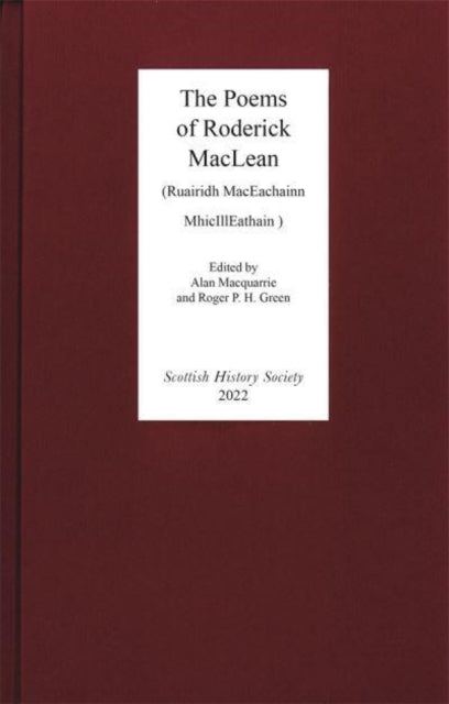 Roderick MacLean - Poems of  : (Ruairidh MacEachainn MhicIllEathain -