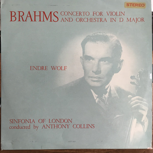 Endre Wolf - Brahms Violin Concerto In D Major, Op. 77 - Used Vinyl