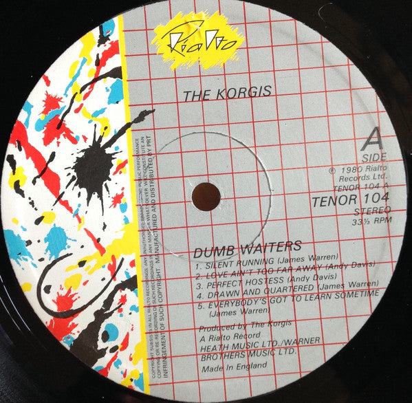 Korgis - Dumb Waiters - Used Vinyl Record