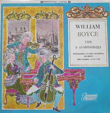 William Boyce - 8 Symphonies - Used Vinyl Record
