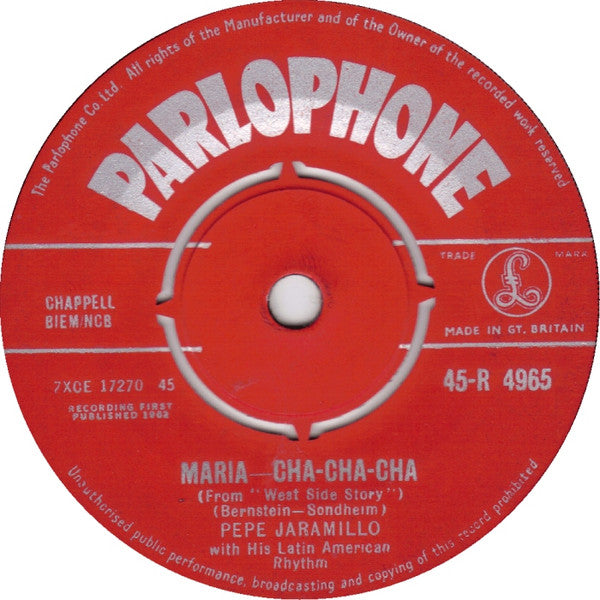 Pepe Jaramillo And H - Maria - Cha-Cha-Cha / The Surrey With The Frin