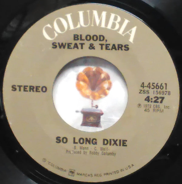 Blood - So Long Dixie / Alone - Used Vinyl Record 7"