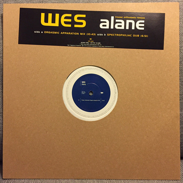 Wes - Alane (Trouser Enthusiasts Remixes) - Used Vinyl Record