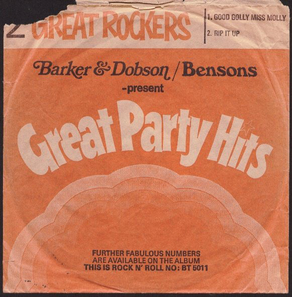 Unknown Artist - Great Party Hits - 2 Great Rockers - Used Vinyl Reco