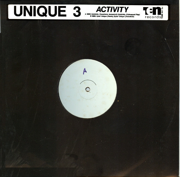 Unique 3 - Activity - Used Vinyl Record 12"