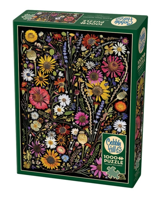 Cobble Hill Flower Press : Happiness 1000 Piece Jigsaw Puzzle - Non-bo