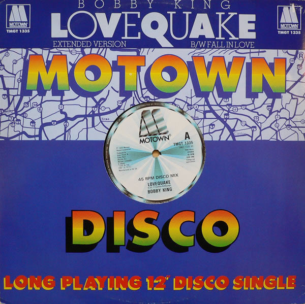 Bobby King - Lovequake - Used Vinyl Record 12"