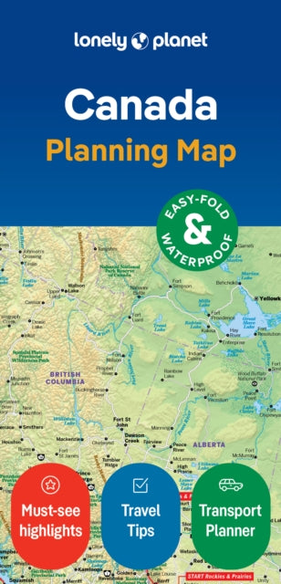 Lonely Planet - Canada Planning Map - New Sheet map
