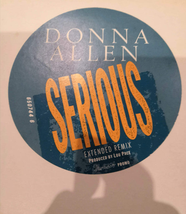 Donna Allen - Serious (Extended Remix) - Used Vinyl Record 12"