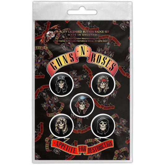 Guns N Roses - Clothing - Pin Badges - Appetite For Destruction
