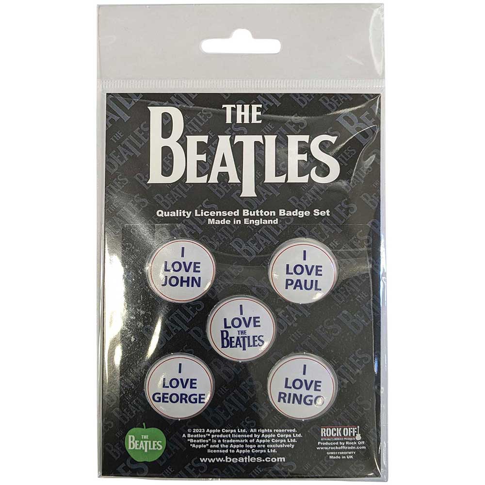 Beatles - Clothing - Pin Badges - I Love The Beatles