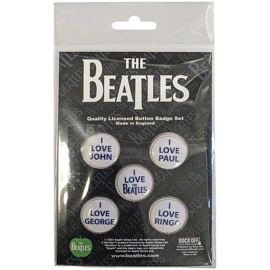 Beatles - Clothing - Pin Badges - I Love The Beatles