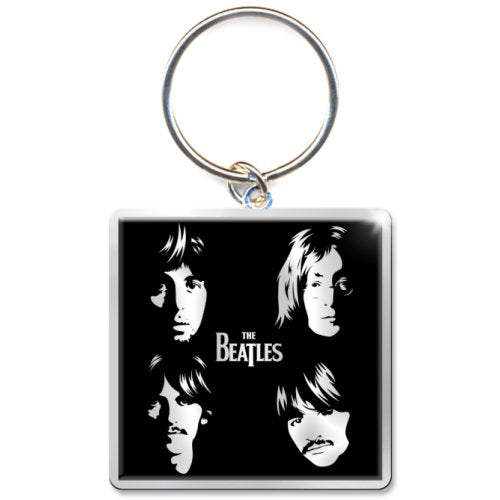 Beatles - Keychain: Illustrated Faces (Photo-print) - keyrings