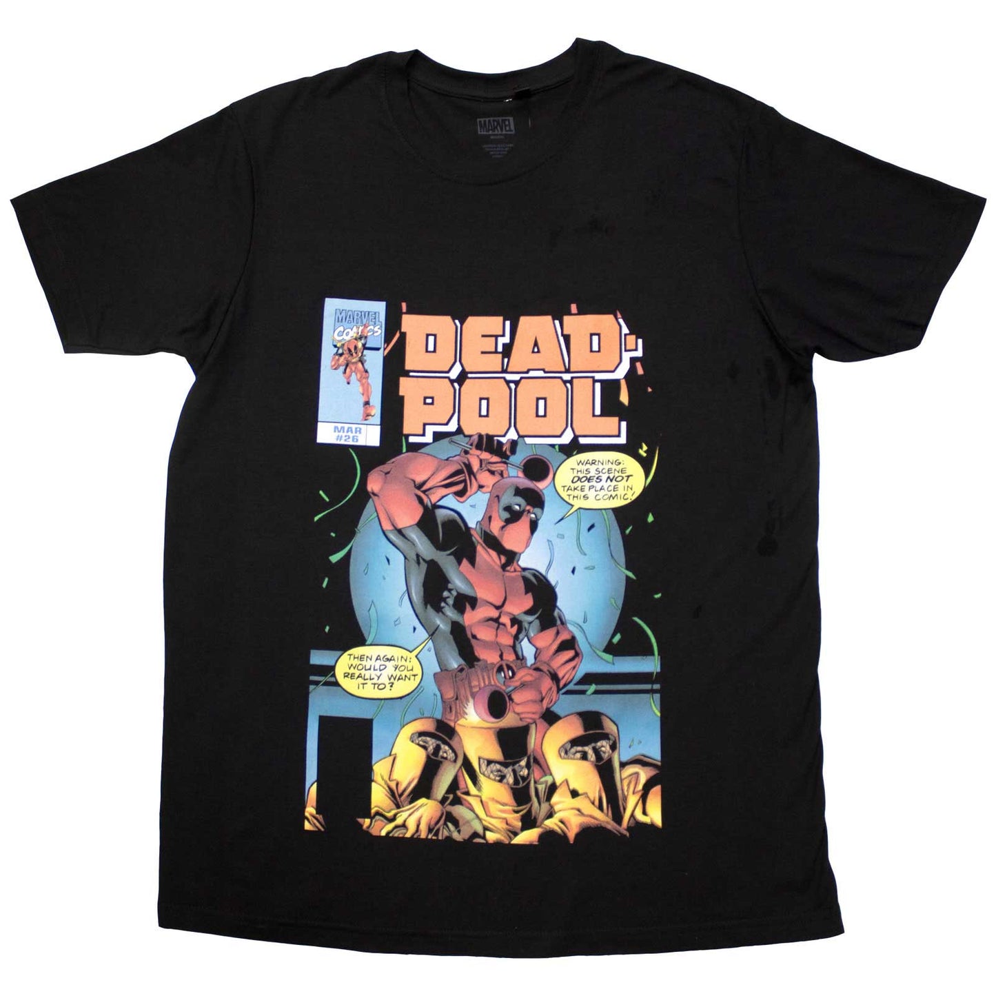 Comics - tshirt - Unisex - Short Sleeves - Deadpool Bubble  - 2X-Large