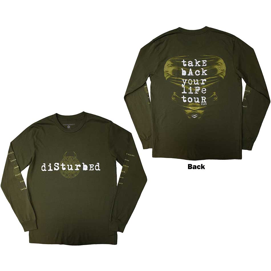 Disturbed - tshirt - Unisex - Long Sleeves - European Tour ' - X-Large