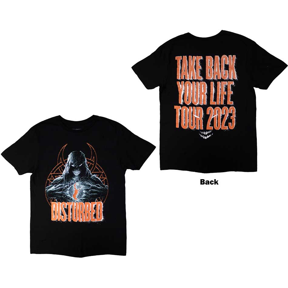 Disturbed - tshirt - Unisex - Short Sleeves - European Tour ' - Medium