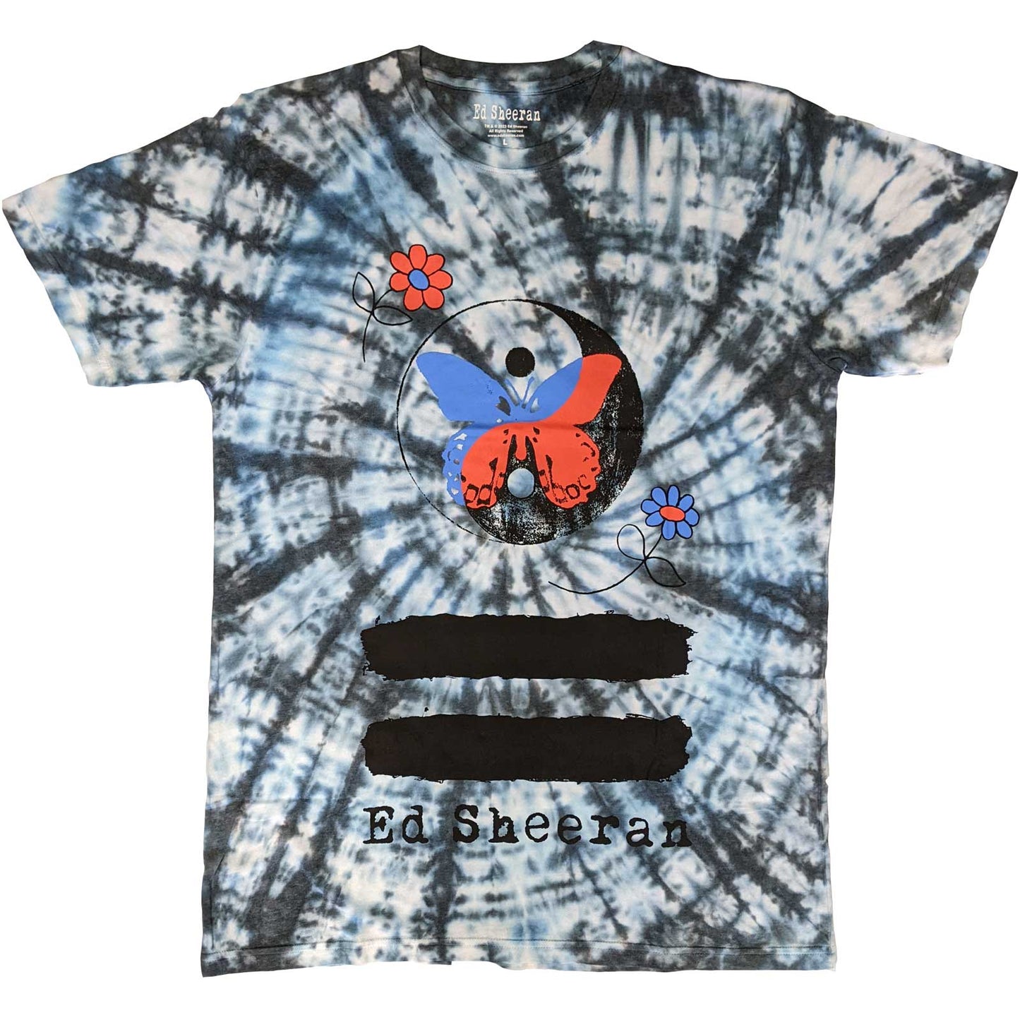 Ed Sheeran - tshirt - Unisex - Short Sleeves - Yin & Yang Butt - Large