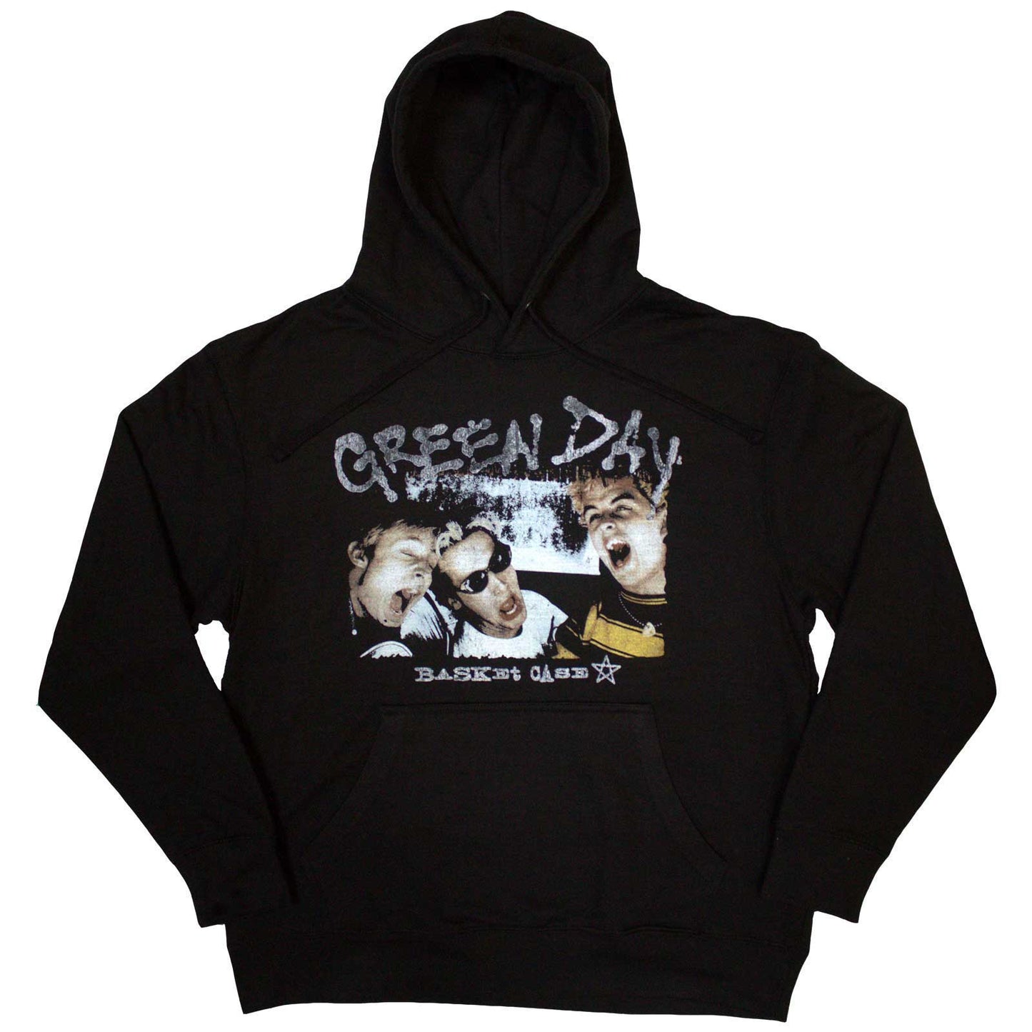 Green Day - hoodies - Unisex - Long Sleeves - Basket Case Star - Large