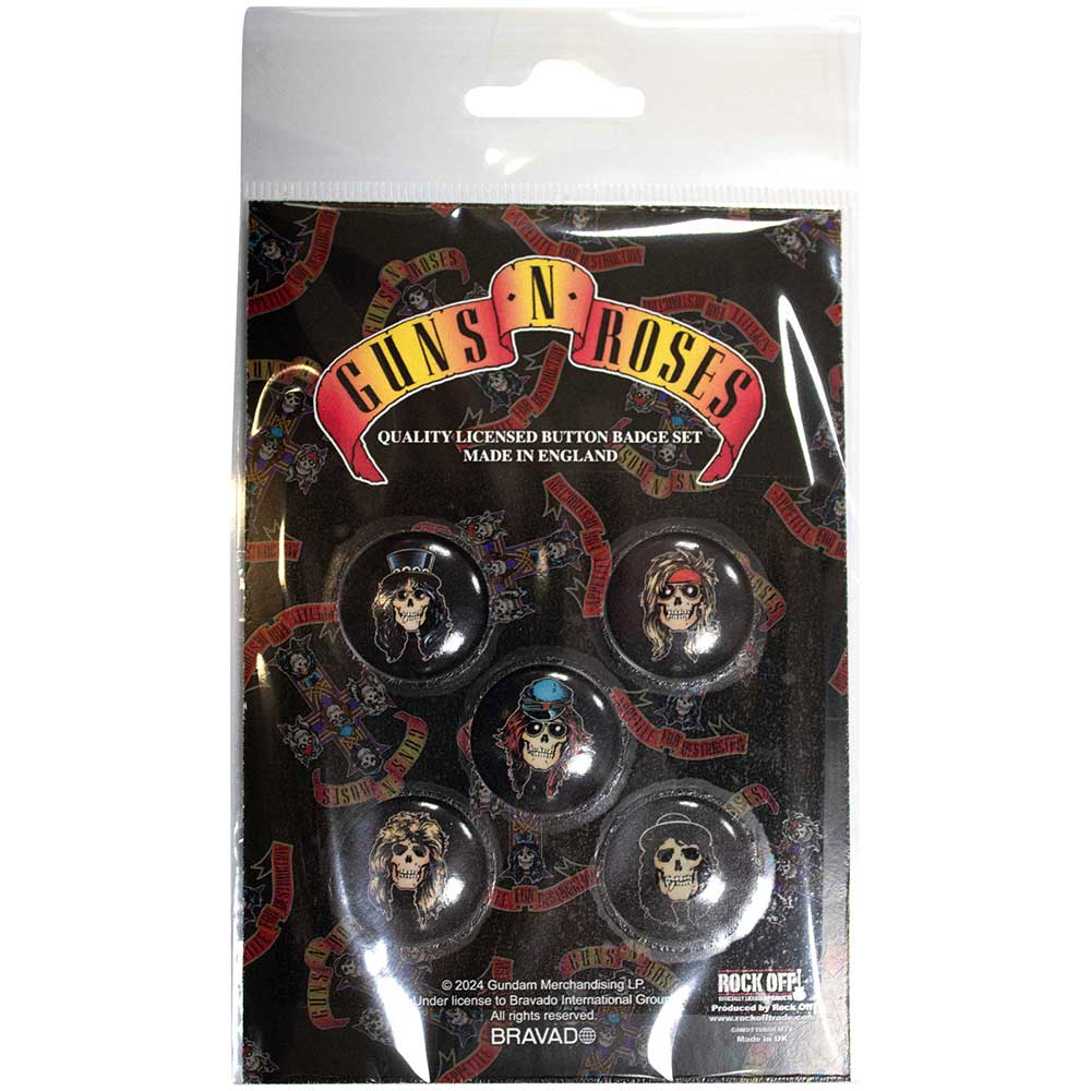 Guns N Roses - Clothing - Pin Badges - Appetite Skulls