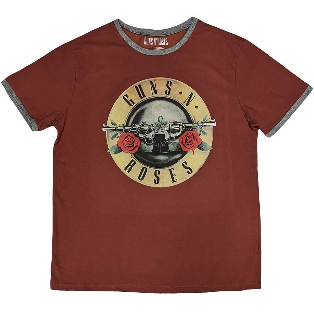 Guns N Roses - tshirt - Unisex - Short Sleeves - Classic Logo - Large
