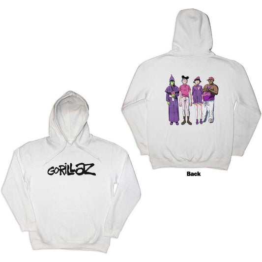 Gorillaz - hoodies - Unisex - Hooded Tops - X-Large - Long Sleeves - C