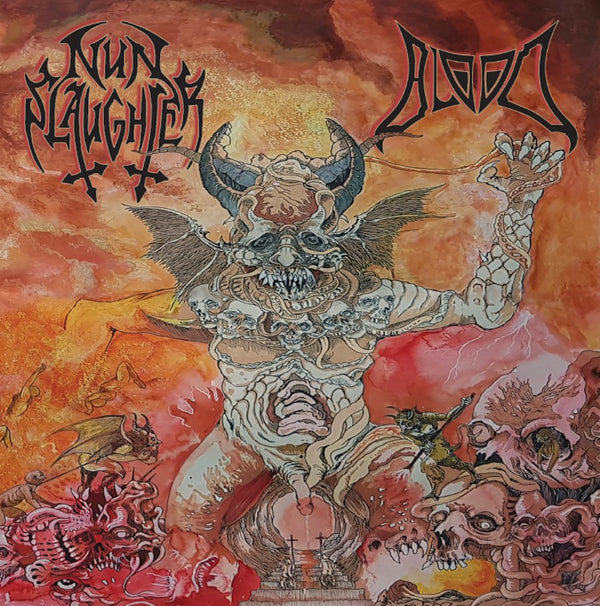NUNSLAUGHTER/BLOOD - SPLIT - Vinyl Record