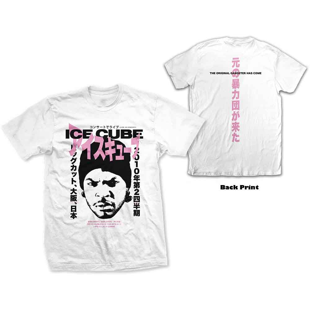Ice Cube - tshirt - Unisex - Large - Short Sleeves - Beanie Kanji