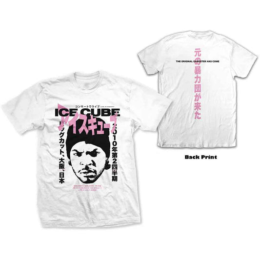 Ice Cube - tshirt - Unisex - Large - Short Sleeves - Beanie Kanji
