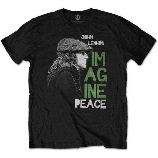 John Lennon - tshirt - Unisex - Medium - Short Sleeves - Imagine Peace